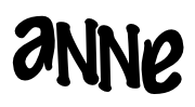 Ambigram of Anne