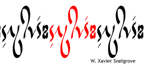 Ambigram of Sylvia