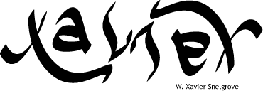 Ambigram of Xavier
