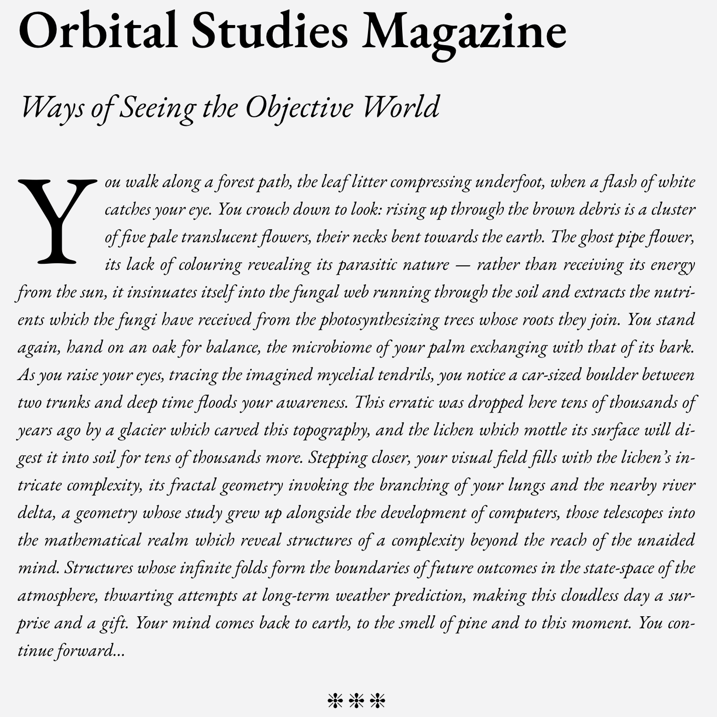 Orbital Studies Magazine
